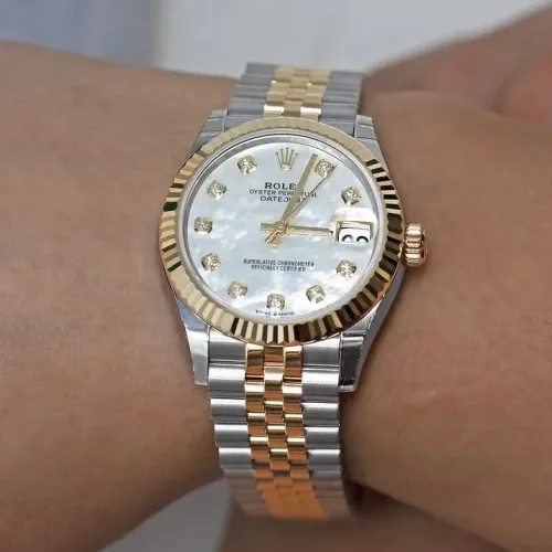 Relógio rolex madrepérola feminino automático novo