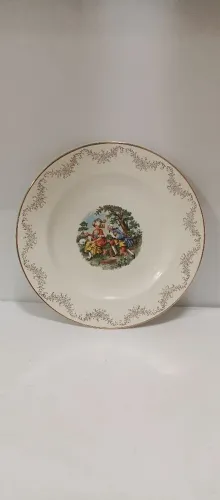 Prato decorativo antigo 22 kt Gold 