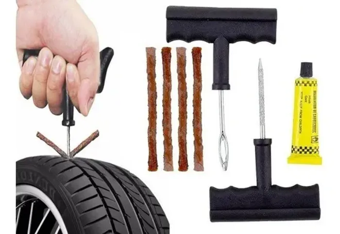 Kit Reparo Borracheiro Pneus Câmara Automóveis Motos Viagem