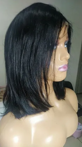 Front lace peruca cabelo humano 