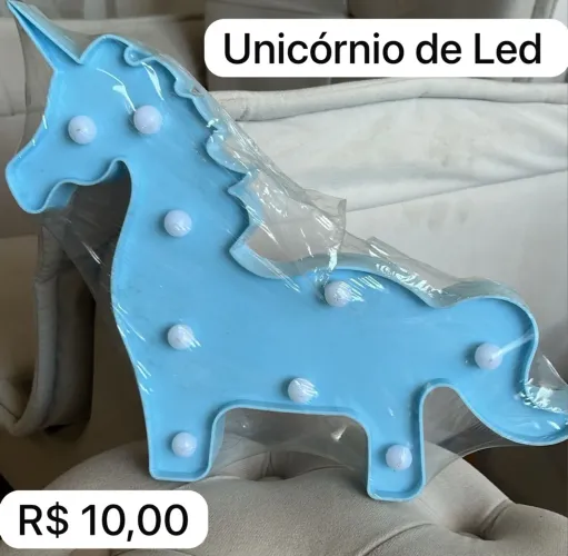 Unicórnio de Led Decorativo - R$10,00