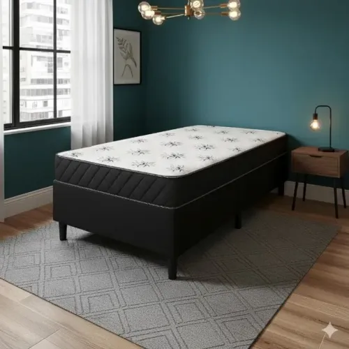 Conjunto base e colchão D33 Solteiro A PRONTA ENTREGA