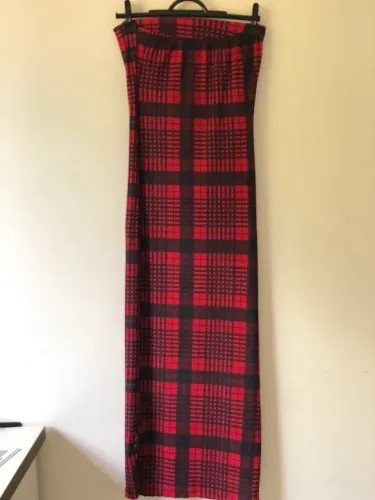 Vestido xadrez vermelho