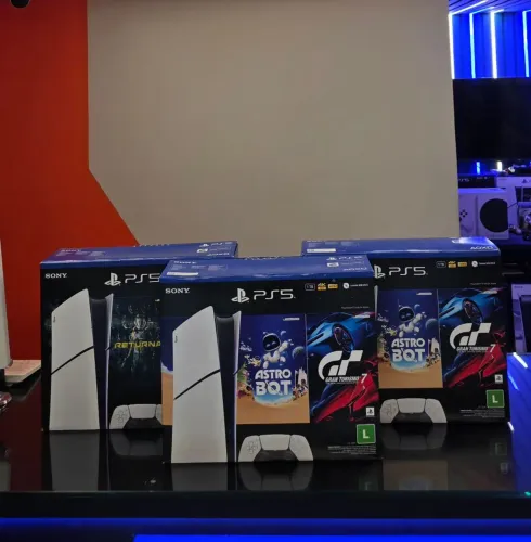 PS5 Slim 1TB- Digital Edition c/ 02 Jogos (LACRADO) - Temos LOJA FÍSICA