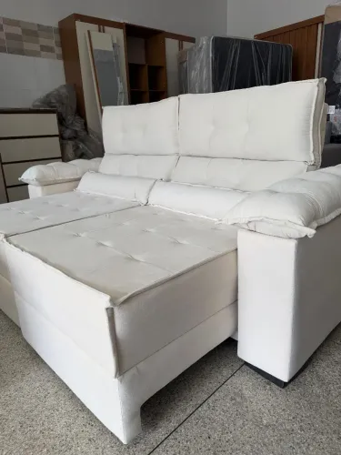 Sofá alto luxo Retrátil e Reclinável
