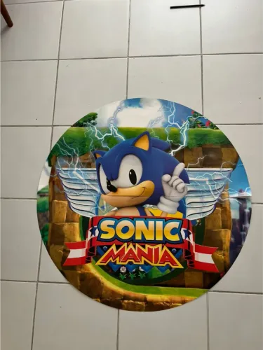 Painel Decoração Sonic Mania