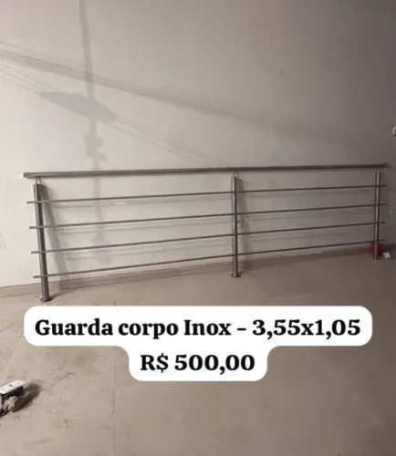 Guarda corpo inox