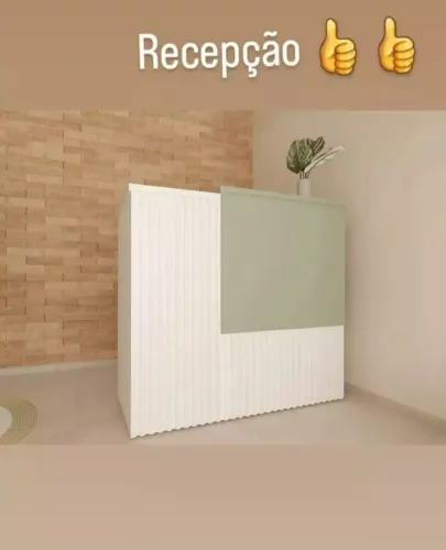 Balcão de recepção moderno