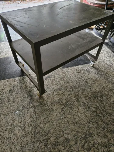 Aparador carrinho com roda mesa restaurante padaria lanchonete bar pizzaria