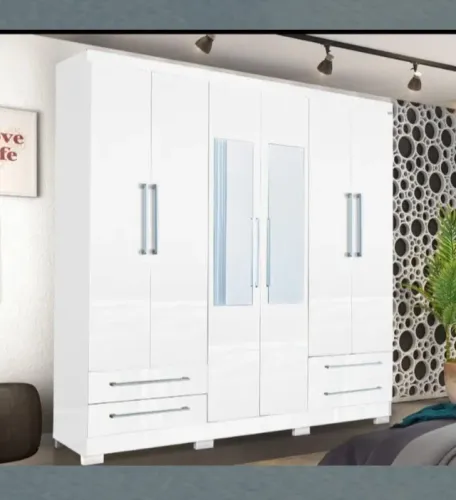 Promoção Guarda Roupa 6 portas Branco - 12/04   