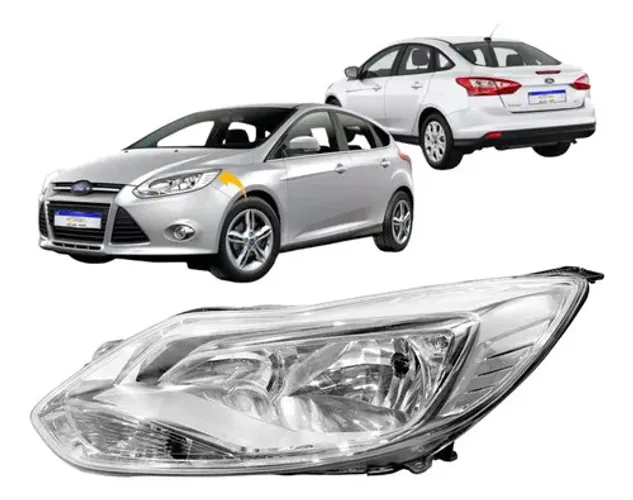 Farol Focus 2014 2015 L.e Novo Cromado