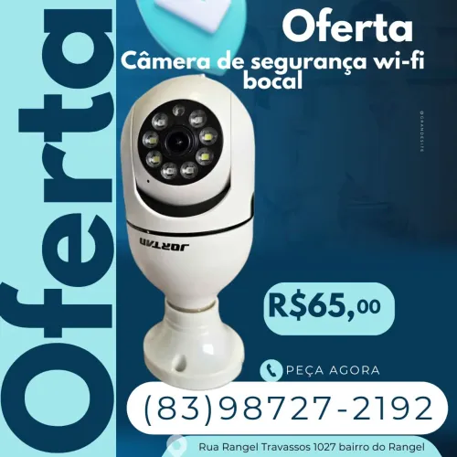 Câmera de segurança wi-fi de bocal temos para pronta entrega