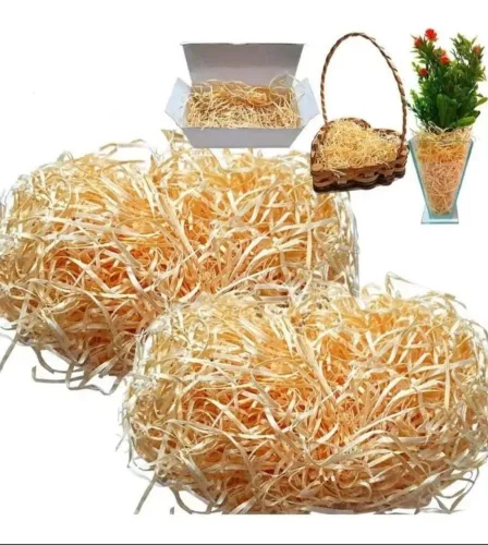 5 kg Palha madeira natural p/ decoração caixas dia das mães cesta café da manhã presentes