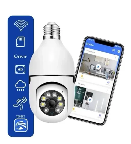 Câmera Lâmpada Segurança Wi-Fi Full HD Entregamos