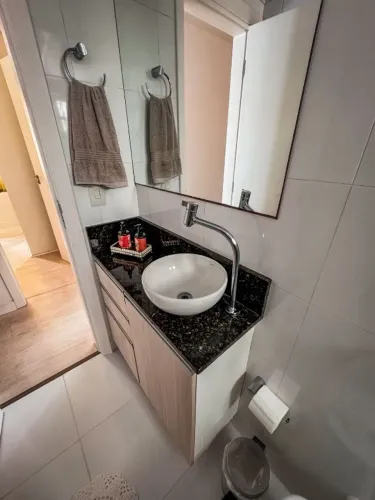 Balcão de banheiro completo - com pedra!