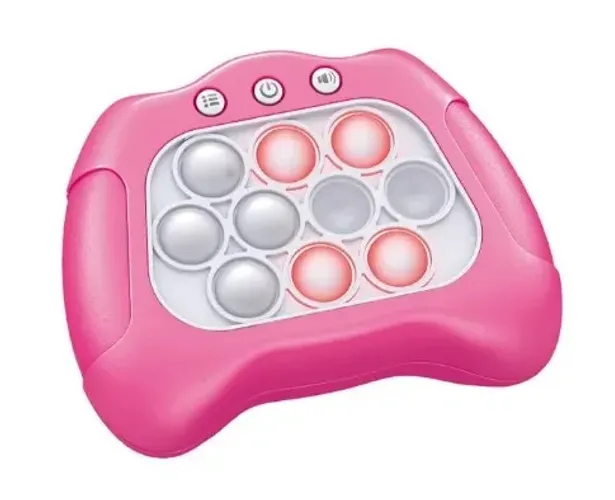 Pop It - Cor Rosa - Brinquedo Round Toy Fidget Push Quick Push Bubble