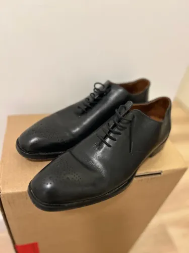 Sapatos Sociais Oxford de Couro Preto