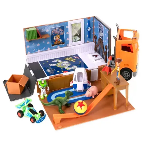 Caminhao de Brinquedo Eggman Movers Que Vira quarto do andy Disney Store Toy Story