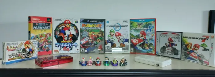 Coleção Completa de Mario Kart CIB - Diversos Consoles