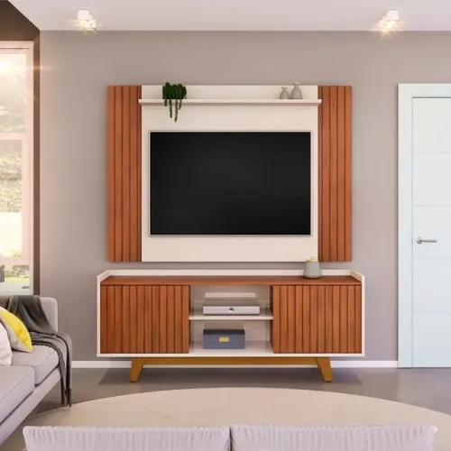 Conjunto Rack Flat e Painel Trend p/ TV até 60' - Entrega e montagem grátis p/ Fortaleza