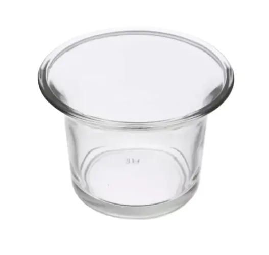 Kit 10 Castiçal De Vidro Porta Vela Transparente