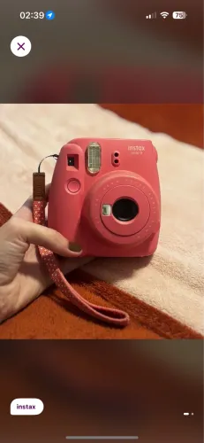 Instax mini 9 rosa + filmes 
