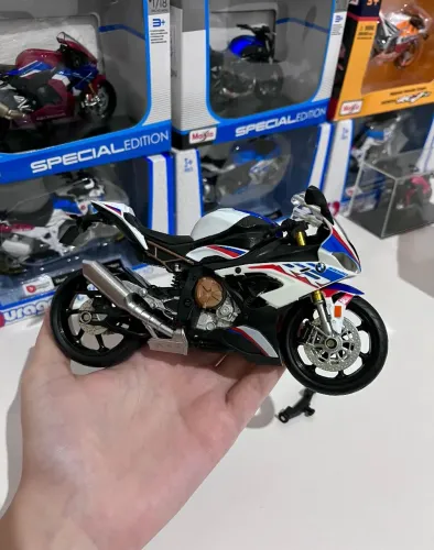 Miniatura BMW S1000RR moto 1:12 nova