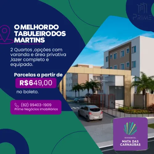 Condomínio ideal pra você que tem criança,2 quartos no tabuleiro