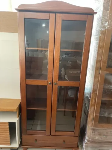 CRISTALEIRA NOVA EM MADEIRA DE PINOS 