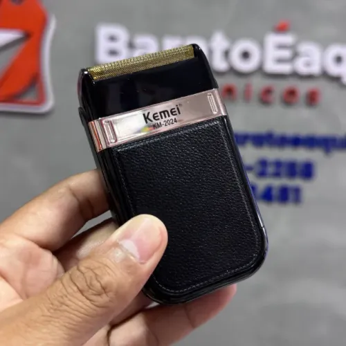 Máquina de Aparar Pelos Shaver Kemei KM-2024 - Barbeador Elétrico de Acabamento