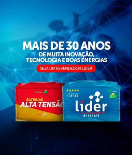 Bateria nova Lider de 50 Ah caixa de 60 amperes com 1 ano de garantia 