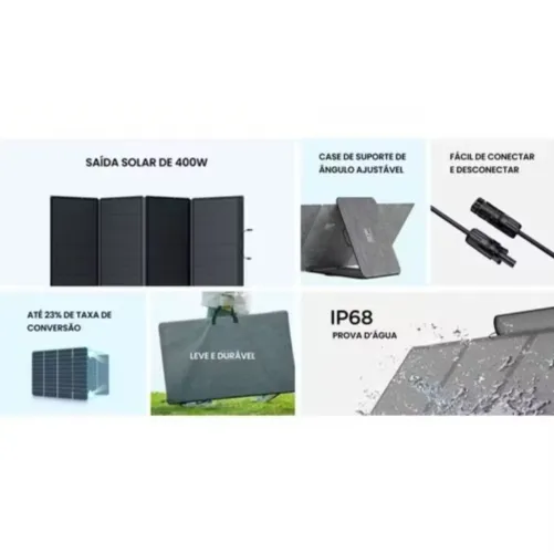 Placa solar ecoflow 400w