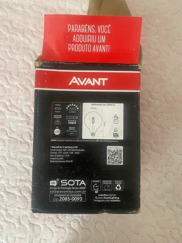 Lâmpada LED Filamento AVANT Âmbar 4W - E27