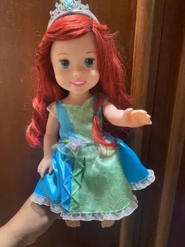Boneca Pequena Sereia Ariel Minha Primeira Princesa 