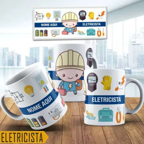Canecas Dia do Eletricista