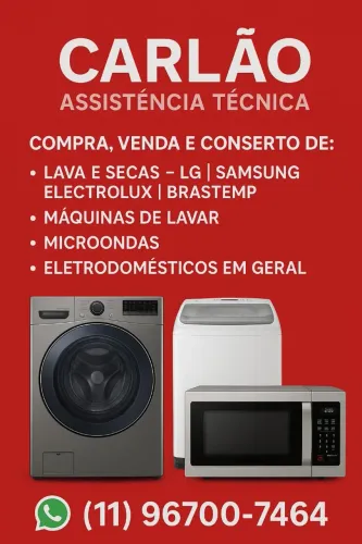 Conserto e Venda de Máquinas de Lavar e Secadoras