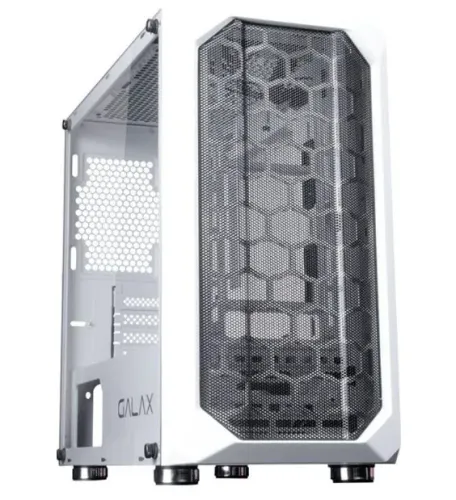 Gabinete Gamer Galax Nebulosa Branco Vidro Temperado Mid Tower S/Fan C/Janela - GX700-WH
