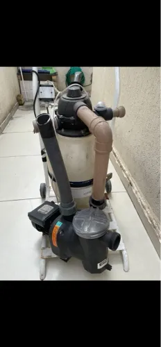 Bomba e filtro de piscina com carrinho 220 w