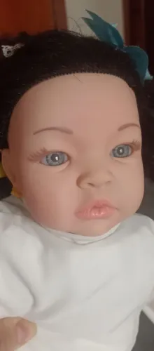 Boneca bebê fofa, corpo de tecido