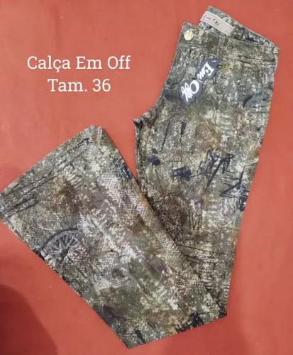 Calça Feminina Em Off 36