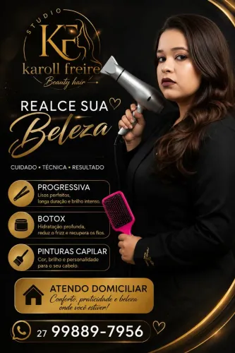 ? Realce Sua Beleza com Studio Karoll Freire Beauty Hair