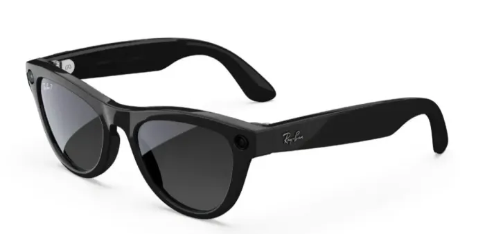 Ray-ban Meta Skyler Rw4014 Shiny Black, Lente Gradiente Graphite