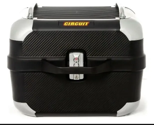 Baú Bauleto Circuit Smart 28 Litros Com Carregador Usb Preto