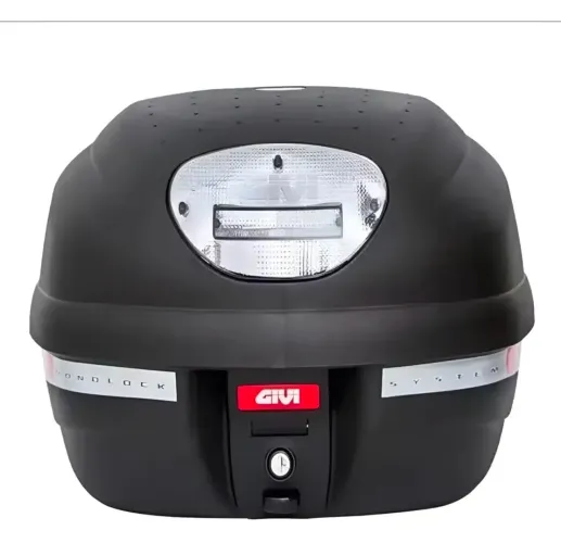 Bau Moto Bauleto Givi 33 Litros E33 Monolock C/ Base Preto