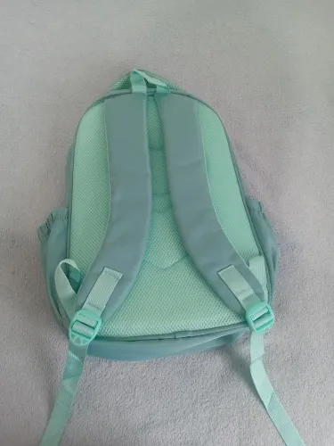 Mochila verde água feminina