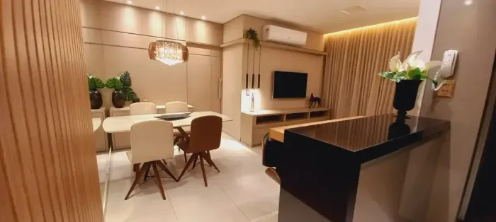 Apto VILLAGIO VERONESE Planejado/Climatizado-Andar Alto/Sacada -98M²-3 Suítes-Rib.da Ponte