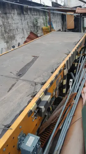 Esteira transportadora de lona 