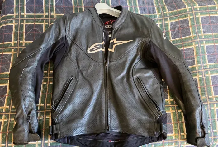 Jaqueta da alpinestars de couro zerada, tamanho 54