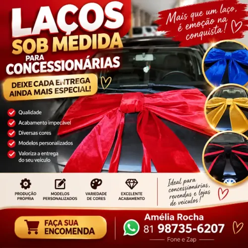 CONFECÇÃO DE LAÇOS E FARDAMENTOS PARA CONCESSIONÁRIAS DE VEÍCULOS!