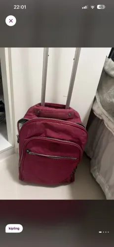 Mochila rodinha Kipling vinho 2 em 1